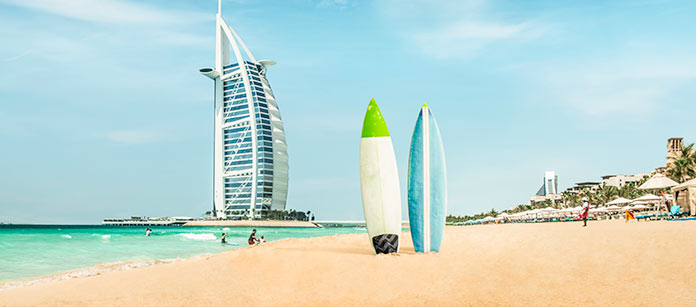Rejser til Jumeirah Beach. Bestil rejser til  Jumeirah Beach hos Spies