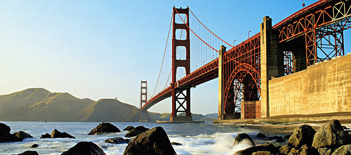 Rejser til San Francisco.